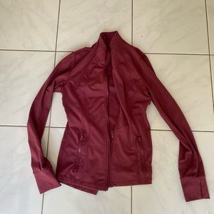 ATHLETIC TIGHT FITTED ZIP UP JACKET